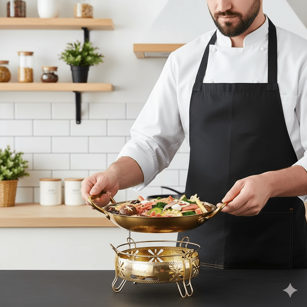 STEELCHEF – Hammered Stainless Steel Pot for Pans, Sauces & Versatile Cooking