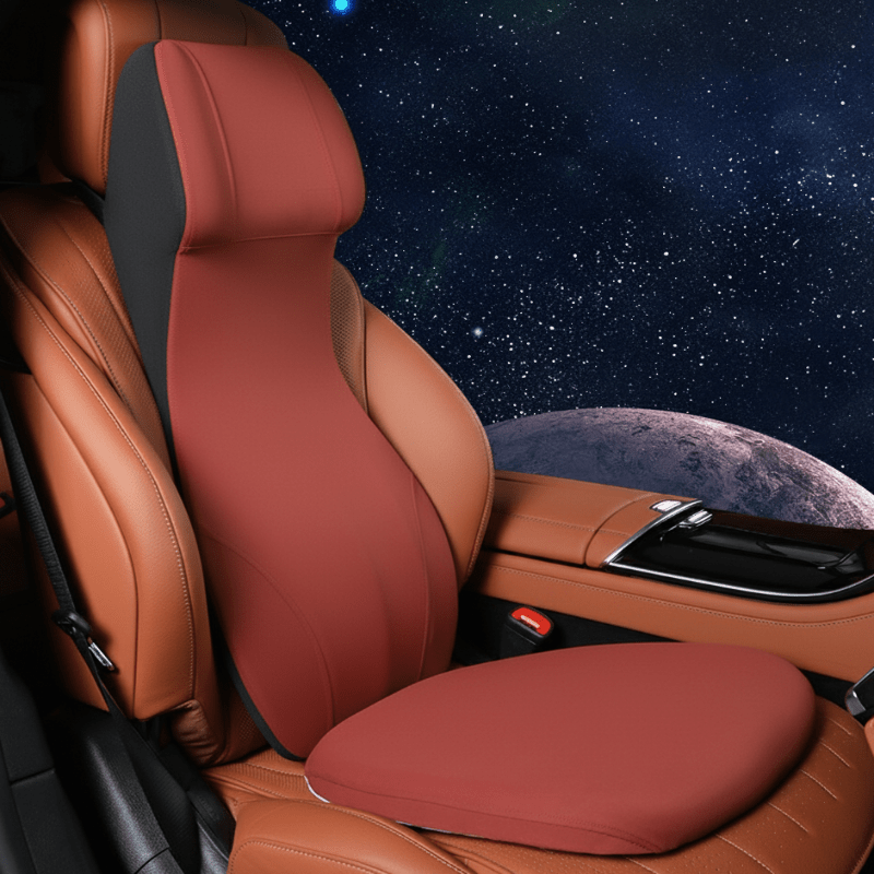 CARVEMAX – Integrated Automotive Neck & Lumbar Support made of Memory Foam
