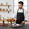 STEELCHEF – Hammered Stainless Steel Pot for Pans, Sauces & Versatile Cooking