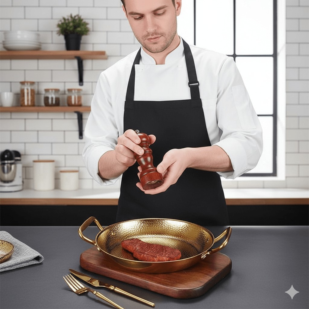 STEELCHEF – Hammered Stainless Steel Pot for Pans, Sauces & Versatile Cooking