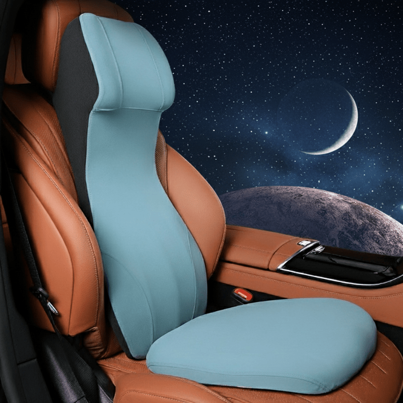 CARVEMAX – Integrated Automotive Neck & Lumbar Support made of Memory Foam