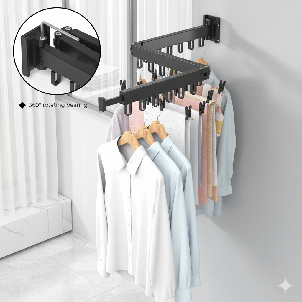 FLEXIHANG – Space-Saving Wall Dryer for Small Spaces