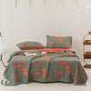 Ginkgo Quilted Duvet Cover – Cotton Bedding Set With Botanical Design