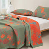 Ginkgo Quilted Duvet Cover – Cotton Bedding Set With Botanical Design
