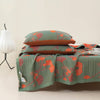 Ginkgo Quilted Duvet Cover – Cotton Bedding Set With Botanical Design