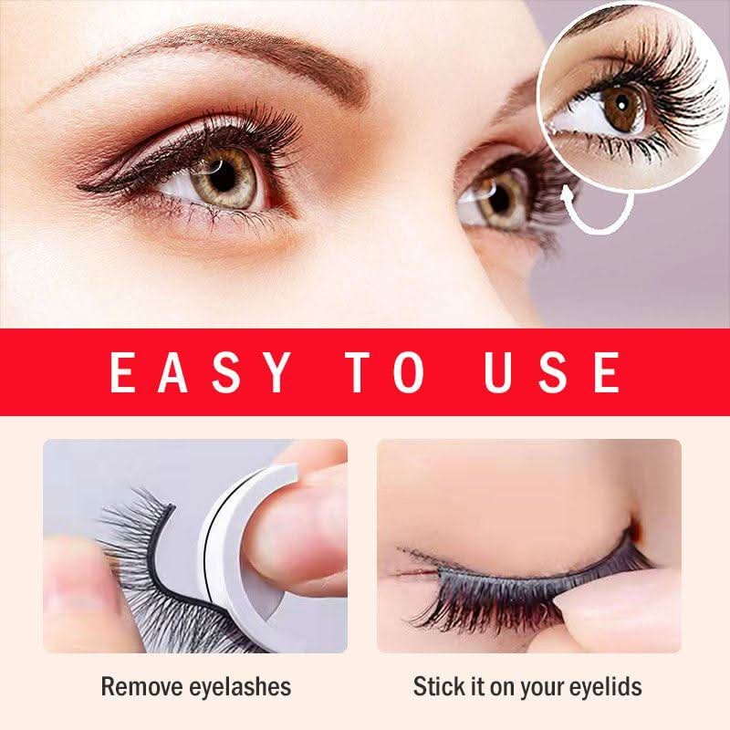 GLAMESSA – Reusable Self-Adhesive Eyelashes for a Perfect Look