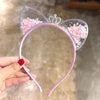 GLAMTIARA – Glitter Headband with Cat Ears for Glamorous Styles