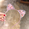 GLAMTIARA – Glitter Headband with Cat Ears for Glamorous Styles