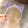 GLAMTIARA – Glitter Headband with Cat Ears for Glamorous Styles