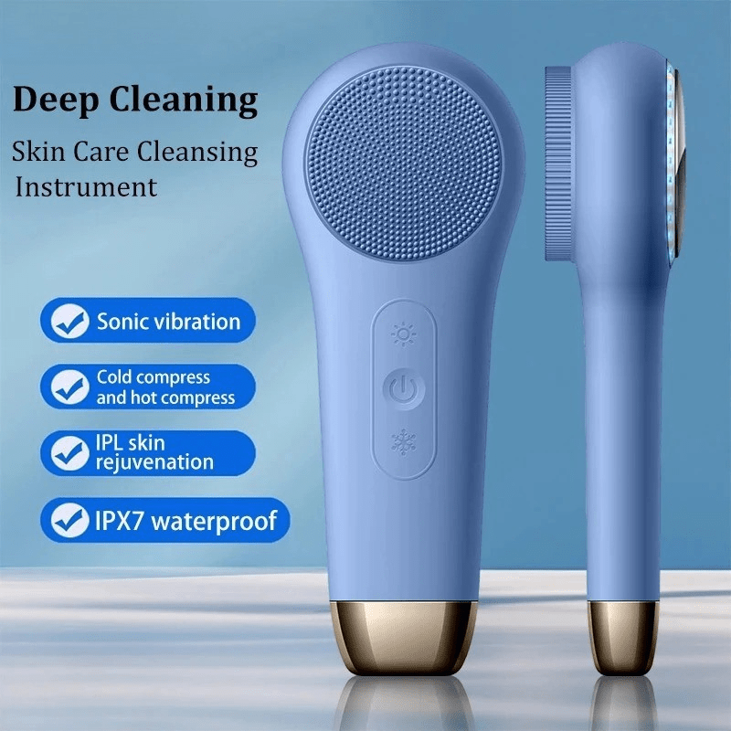 Glühesce – 3-in-1 Facial Brush with LED, Warming Function & Sonic Cleansing