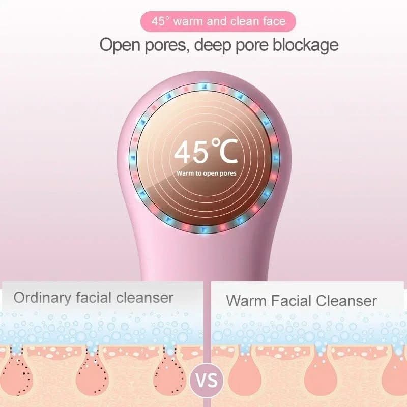 Glühesce – 3-in-1 Facial Brush with LED, Warming Function & Sonic Cleansing