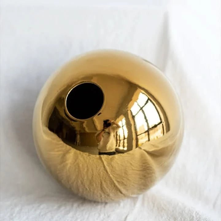 Pia - Beautiful Gold Ceramic Vase