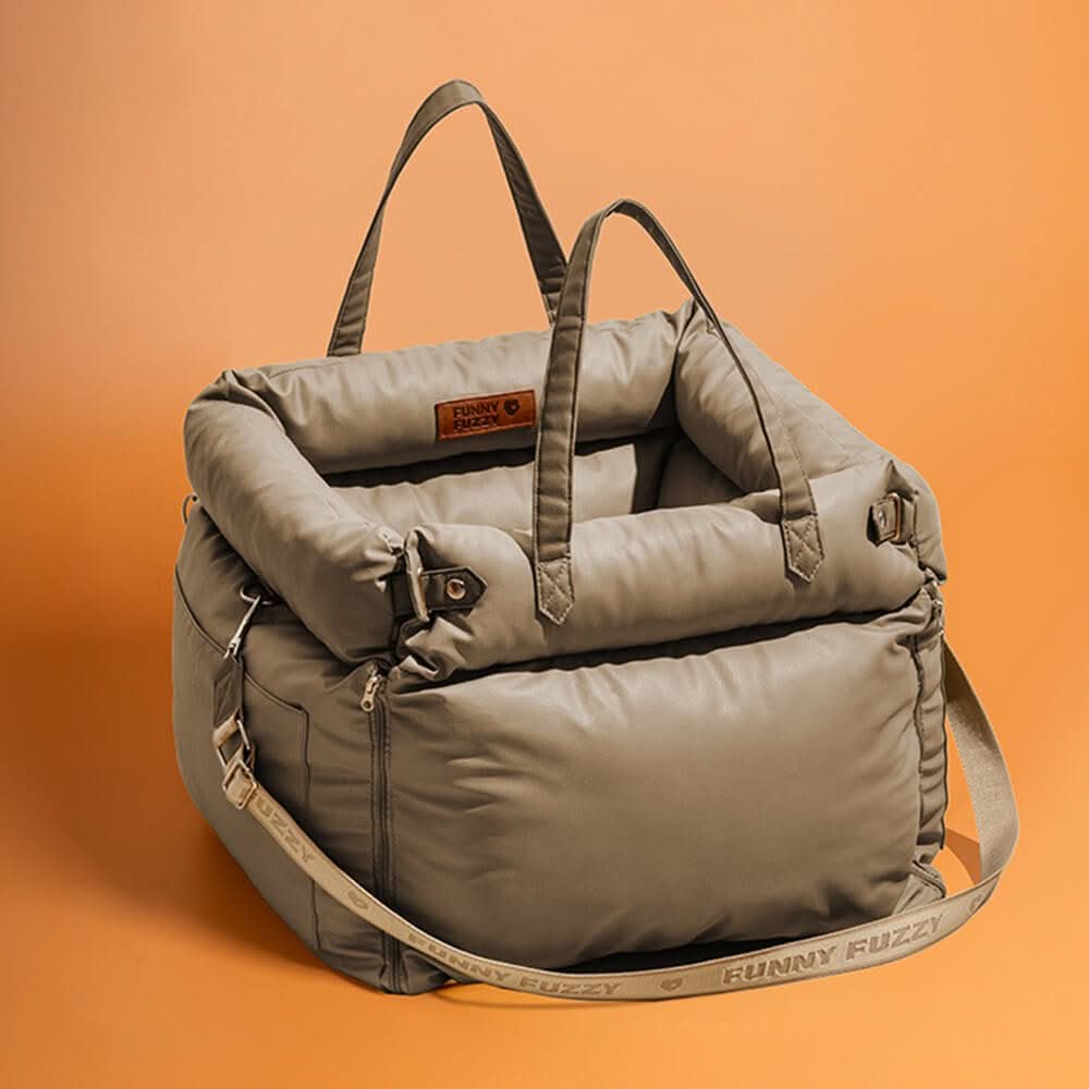 PAWLUXURY – Luxury Dog Car Seat With Seatbelt For Stylish Car Rides