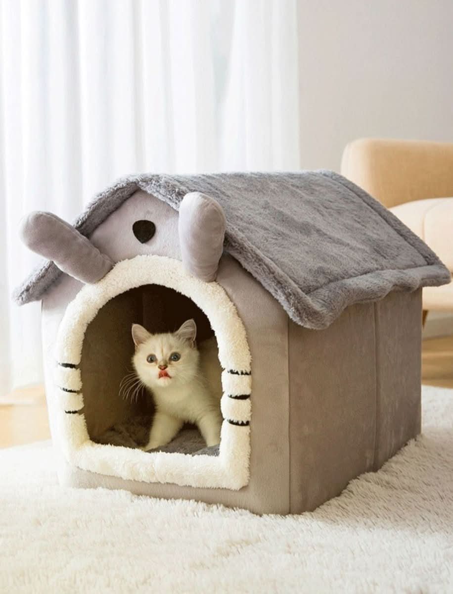 Fluffy Home - Cozy Pet House For Small Dogs & Cats Up To 4 kg