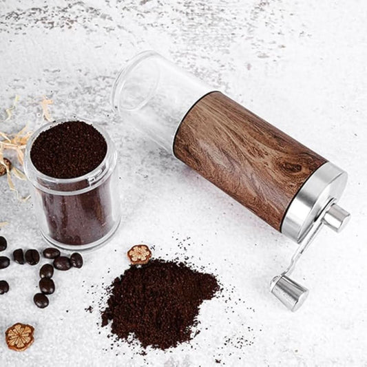 GrindMate – Portable Wood Coffee Grinder for Coffee and Spices