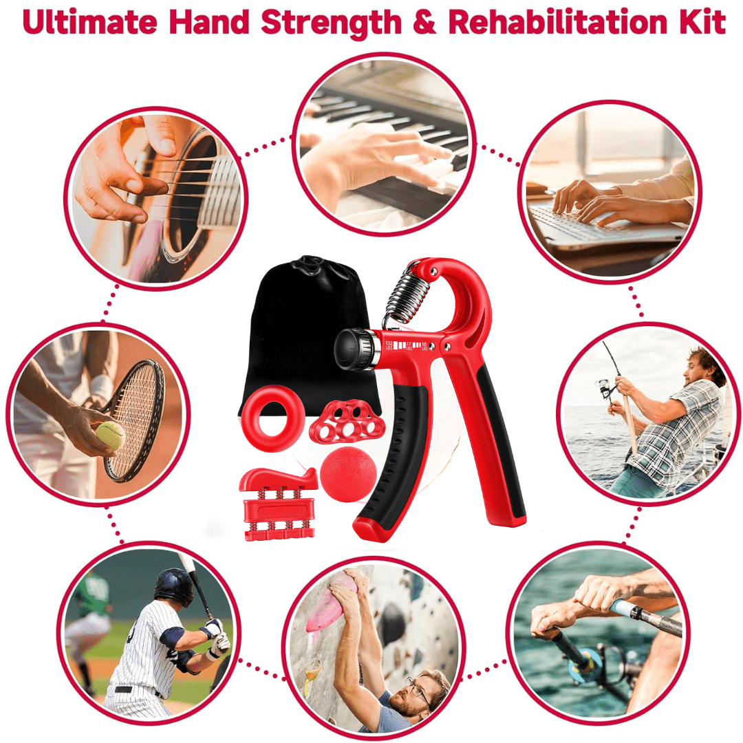 Griffmeister – Adjustable Hand Strengthener Set for Grip Strength & Forearm Training