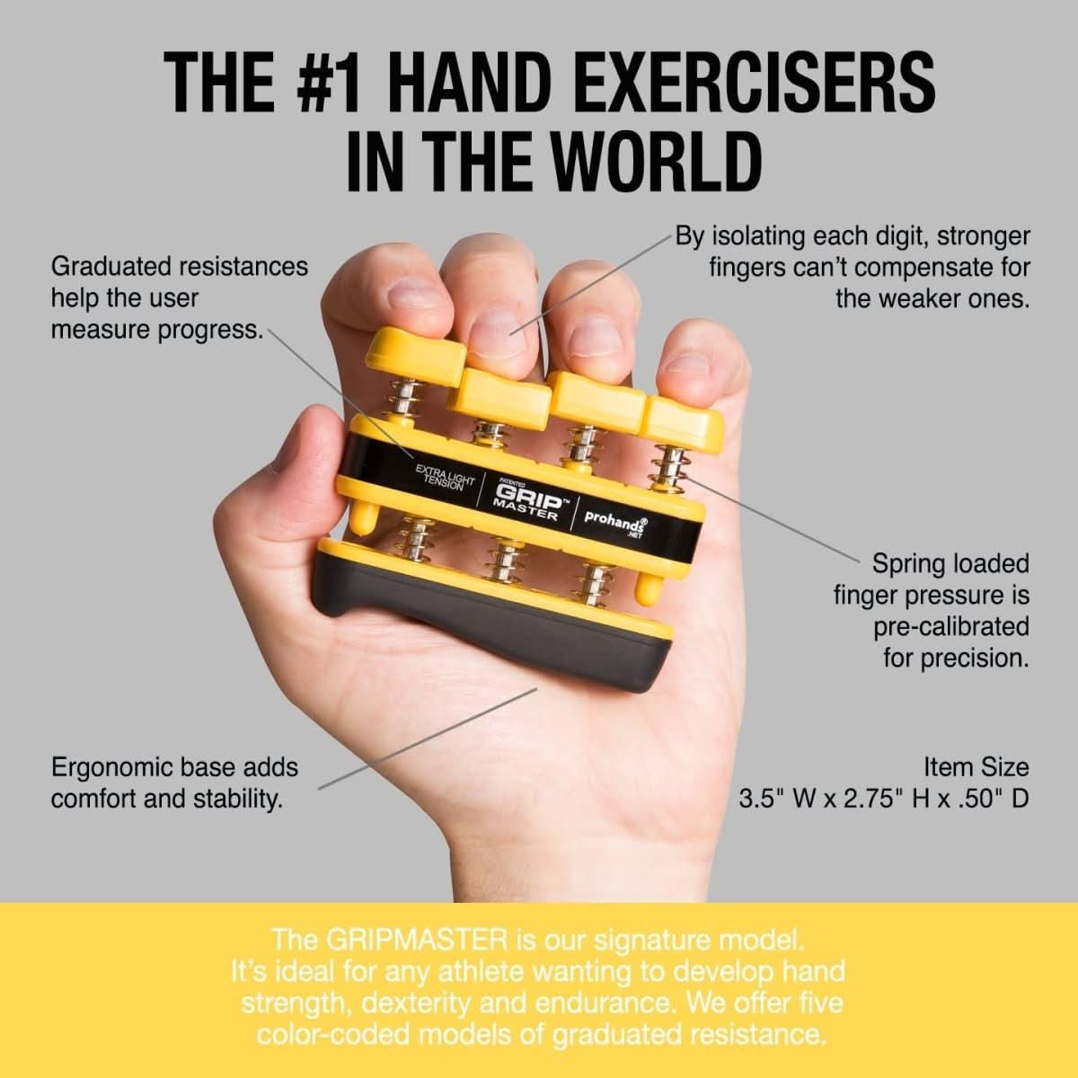 Grip Master – Hand Strengthener for Targeted Finger Training & Finger Flexibility
