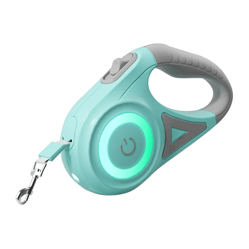 SicherGassi Leash – Illuminated Dog Leash with LED Light & Flashlight for Safe Evening Walks
