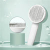 Self-Cleaning Brush - Self-Cleaning Cat Brush for Less Shedding & Cleaner Fur