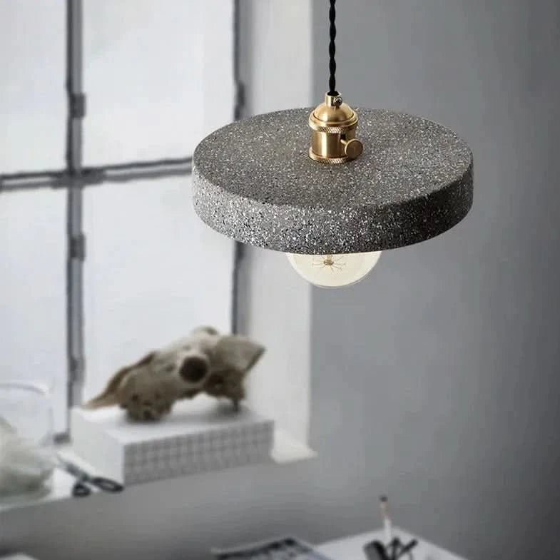 MIRELLE Pendant Lamp Terrazzo-Inspired Design With Golden Metal Accents
