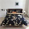 ZERELLE Black Velvet Nights Cotton Duvet Cover High Quality