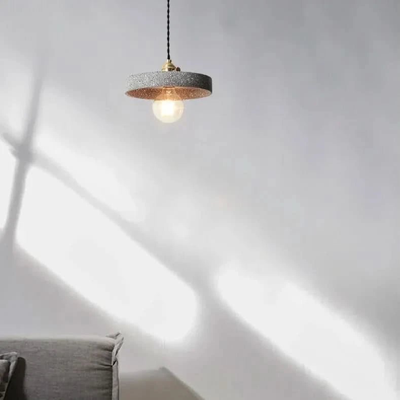 MIRELLE Pendant Lamp Terrazzo-Inspired Design With Golden Metal Accents