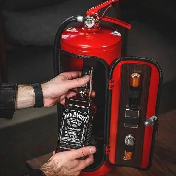 Versteckte FeuerBar – Versteckte Mini-Bar Im Feuerlöscher-Design Für Stilvolle Getränkeaufbewahrung