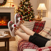 HOLISTEP – Weihnachtshausschuhe mit Stickerei und rutschfester PVC-Sohle 1