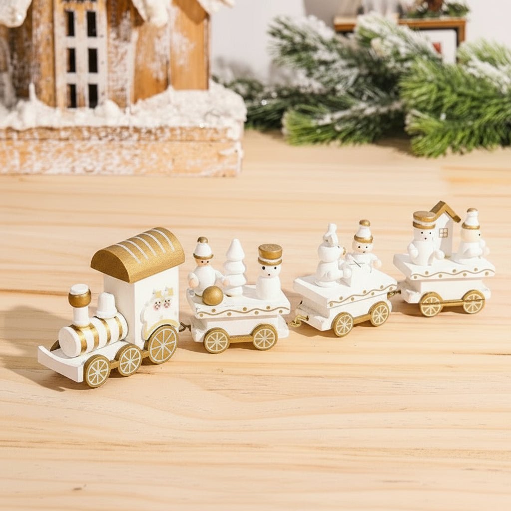 HOLITRAX – Festliche Zug-Weihnachtsdekoration aus Holz und Kunststoff 13