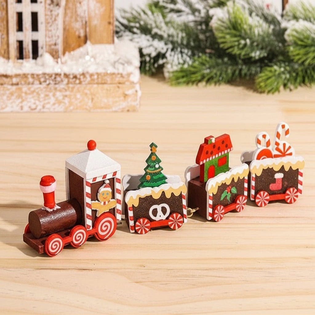 HOLITRAX – Festliche Zug-Weihnachtsdekoration aus Holz und Kunststoff 14
