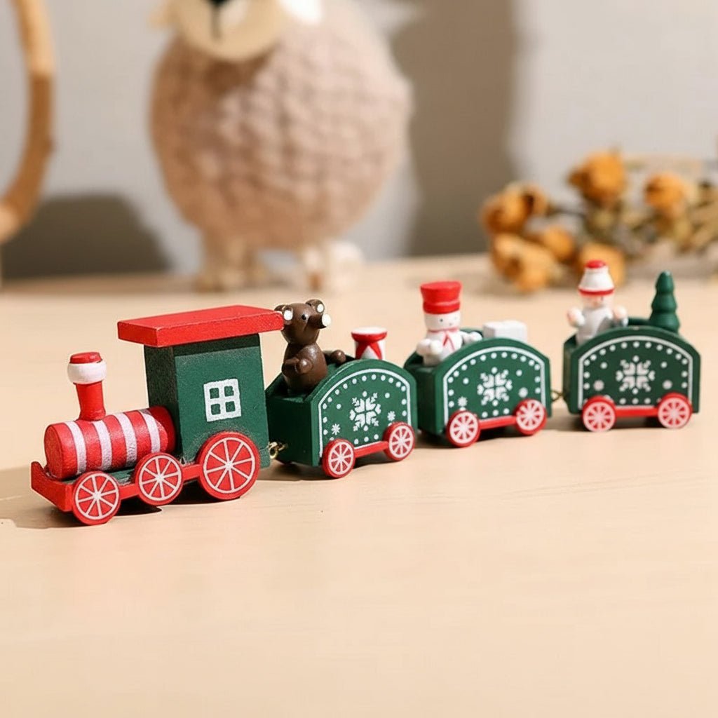 HOLITRAX – Festliche Zug-Weihnachtsdekoration aus Holz und Kunststoff 20