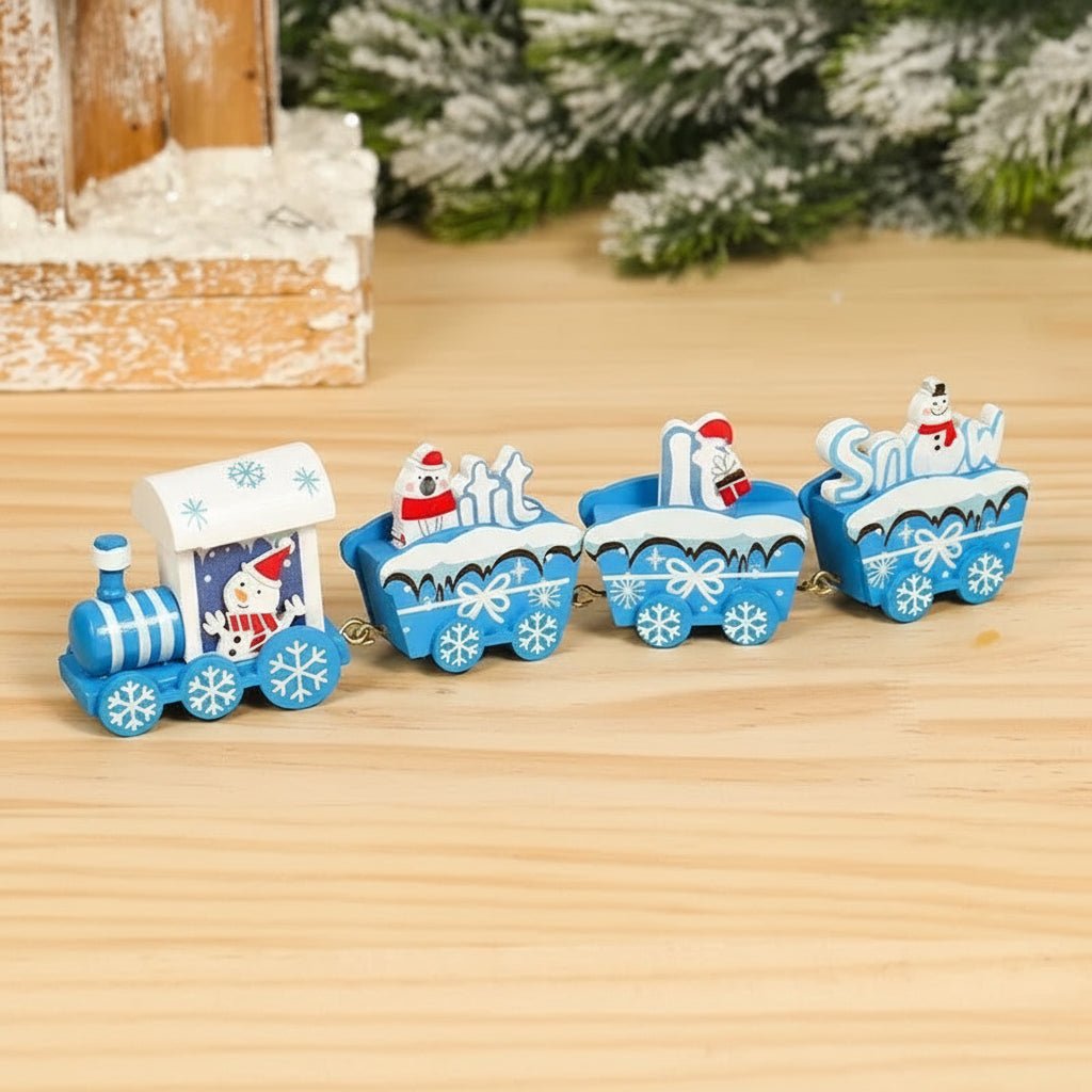HOLITRAX – Festliche Zug-Weihnachtsdekoration aus Holz und Kunststoff 24