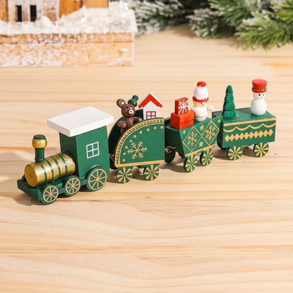 HOLITRAX – Festliche Zug-Weihnachtsdekoration aus Holz und Kunststoff 27