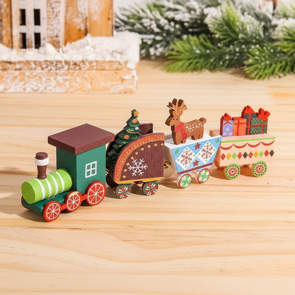 HOLITRAX – Festliche Zug-Weihnachtsdekoration aus Holz und Kunststoff 28