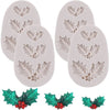 HOLLYBELLS – Weihnachtliche Silikonform mit Stechpalmenblättern und Glöckchen für Fondant und Schokolade 8