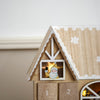 HOLLYHOME – Adventskalender in Form eines hölzernen Weihnachtshauses mit warmen LED-Lichtern 3