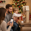 HOLLYHOME – Adventskalender in Form eines hölzernen Weihnachtshauses mit warmen LED-Lichtern 7