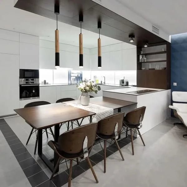 Carmela Wooden Chandelier With Elongated Wooden Frame For Dining Areas Kitchen Islands Warmth And Elegance