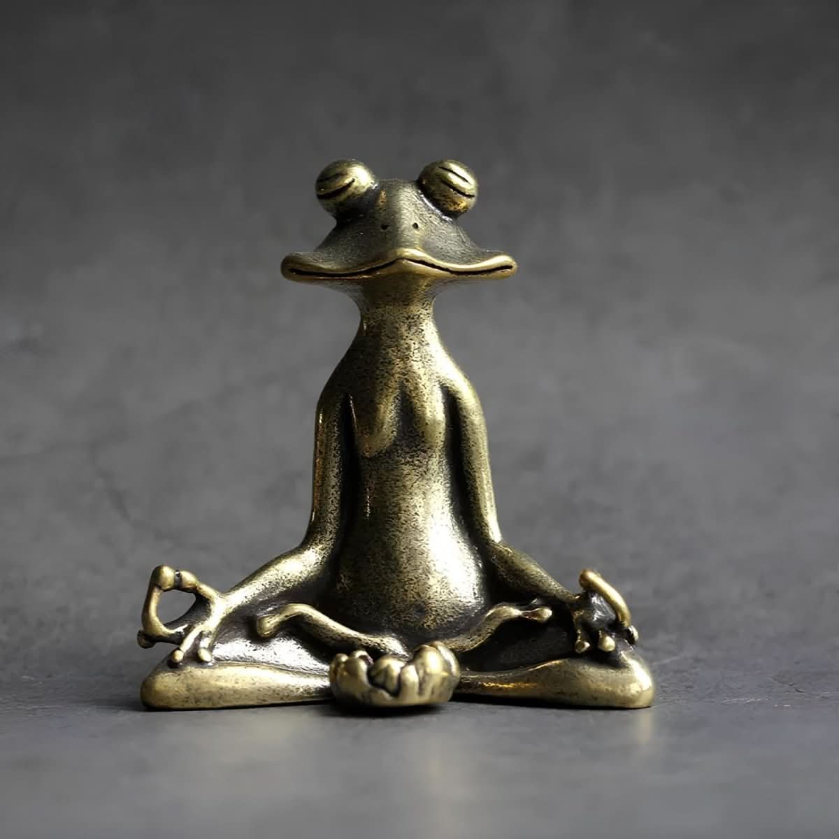 AuraFrog Incense Holder | Handmade Brass Figurine | Spiritual Decor & Gift Idea | Meditation & Mindfulness