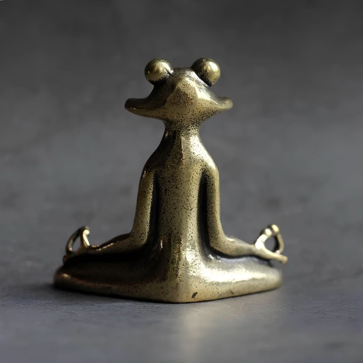 AuraFrog Incense Holder | Handmade Brass Figurine | Spiritual Decor & Gift Idea | Meditation & Mindfulness