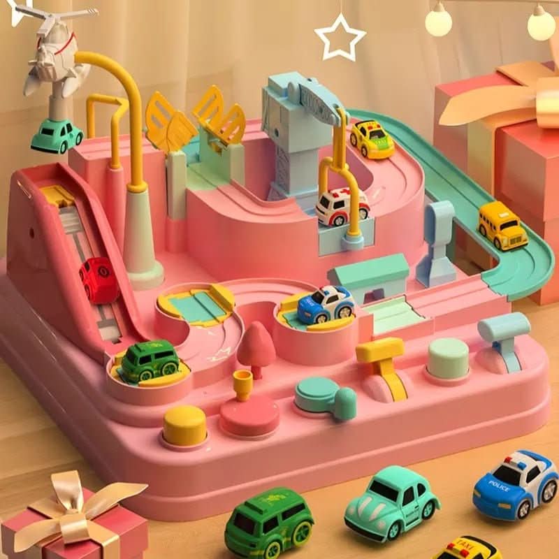 CityAdventure – Interactive City Play World with 4 Cars & Helicopter for Children Ages 3+