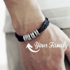 STRAVERO - Men's Braided Bracelet with Personalized Name Beads