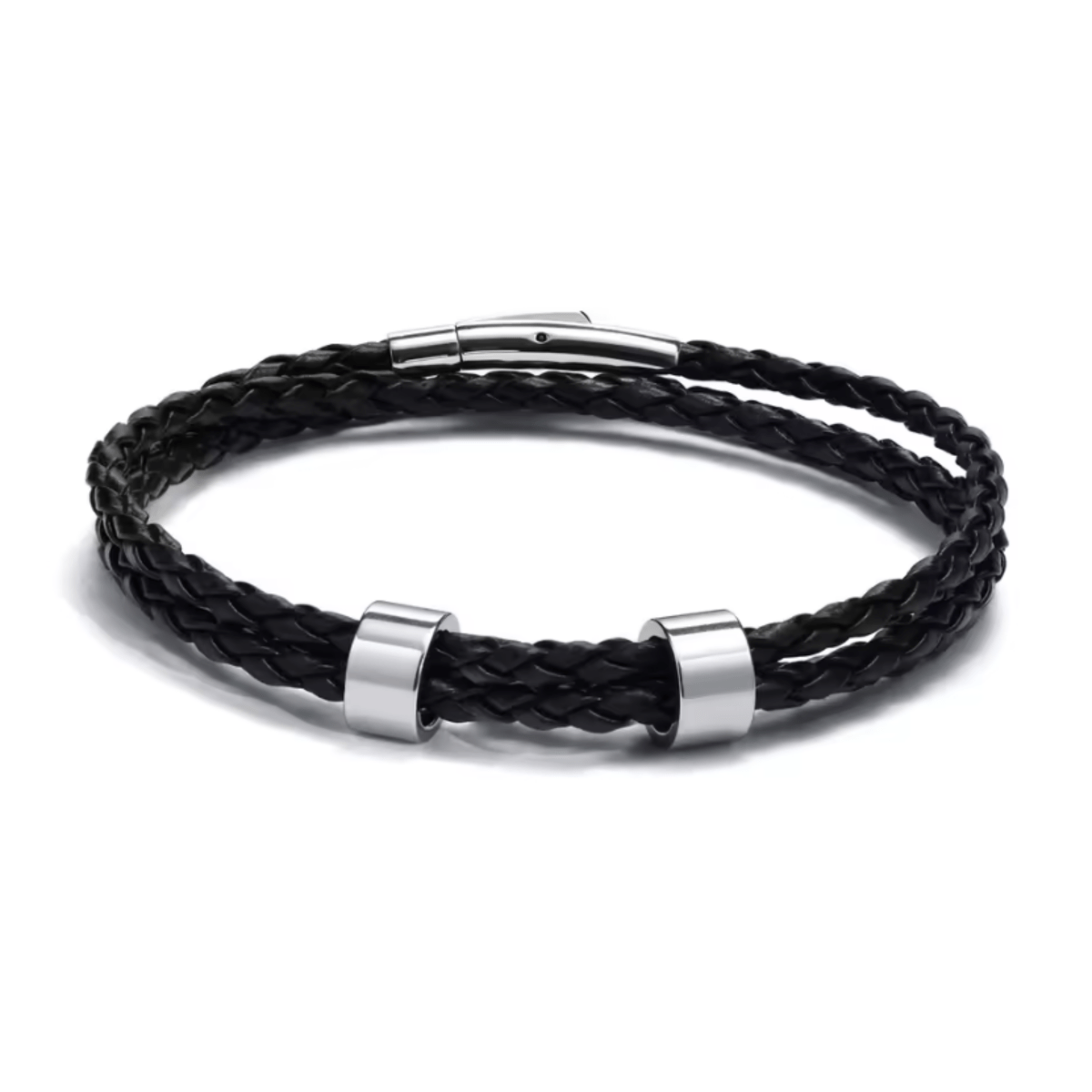STRAVERO - Men's Braided Bracelet with Personalized Name Beads