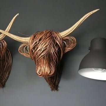 RusticAura – Rustic Cow Head Wall Decor For a Unique Home