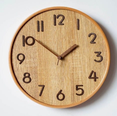 Holz Wand Uhr – Stilvolle Holzuhr Im Naturdesign Für Ruhige & Elegante Wohnräume