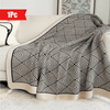Polystripe – Cozy Black and White Geometric Fleece Blanket