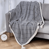 Polystripe – Cozy Black and White Geometric Fleece Blanket