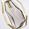 Dolores Minimalist Pendant Lamp Amber Grey Glass Shade Modern Living Spaces
