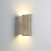 Kiana Resin Wall Lamp with Pleated Texture and Curved Design