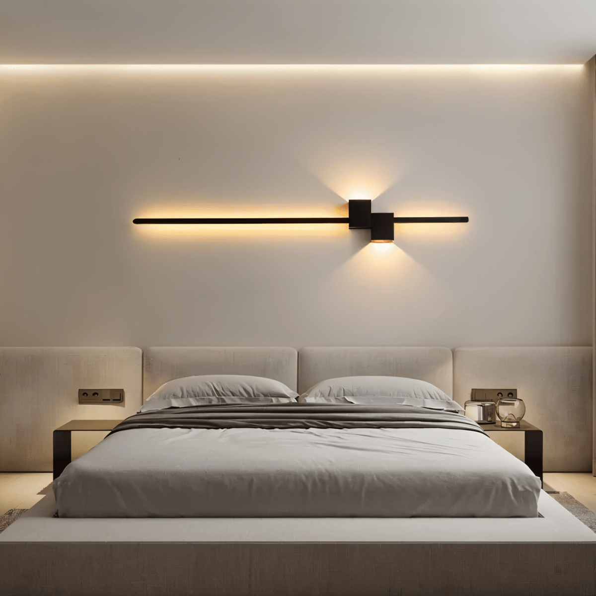 Emery Wandleuchte Schwarz LED Energiesparende Moderne Industriestil